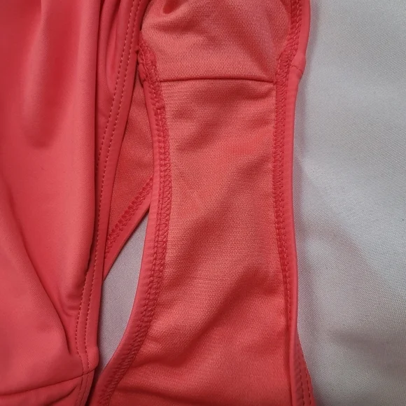 OP Ocean Pacific Cutout One Piece Swimsuit Size L Yellow Pink - Picture 10 of 11